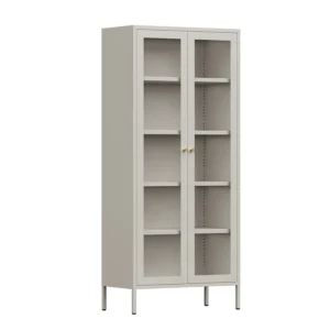 Rosco Tall Metal Display Cabinet