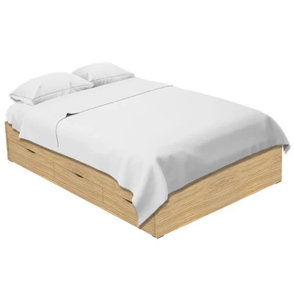 Siesta Oak with Drawers Bed