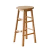 Yoona Round Wooden Bar Stool