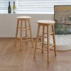 Yoona Round Wooden Bar Stool